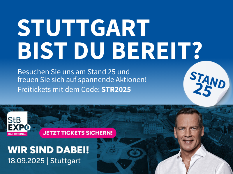 StBExpo wir sind dabei. Die Fachmesse für Steuerberater und Digitalisierung