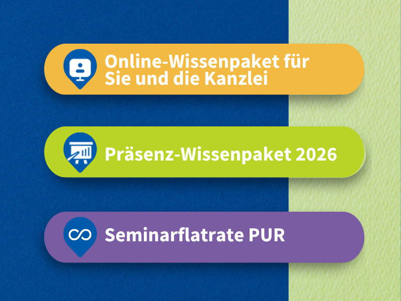 Fortbildungspakete für Steuerberater