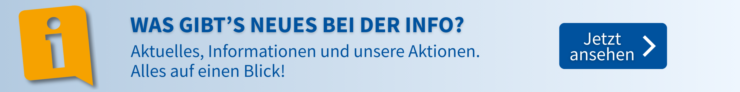 Aktuelles bei der INFO