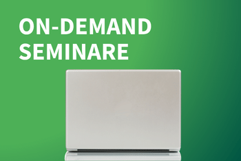 On-Demand-Seminar. Symbolbild Laptop